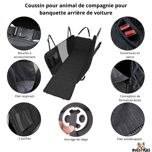 DogStyles™ | Coussin pour banquette arrière